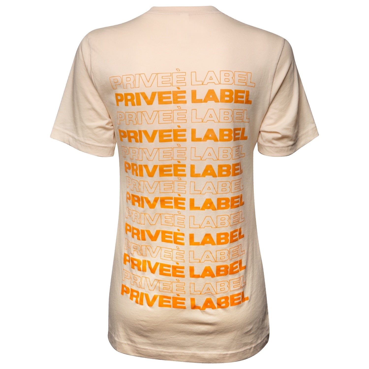 PRIVEE LABEL UNISEX COLOR TEE - FRENCH VANILLA