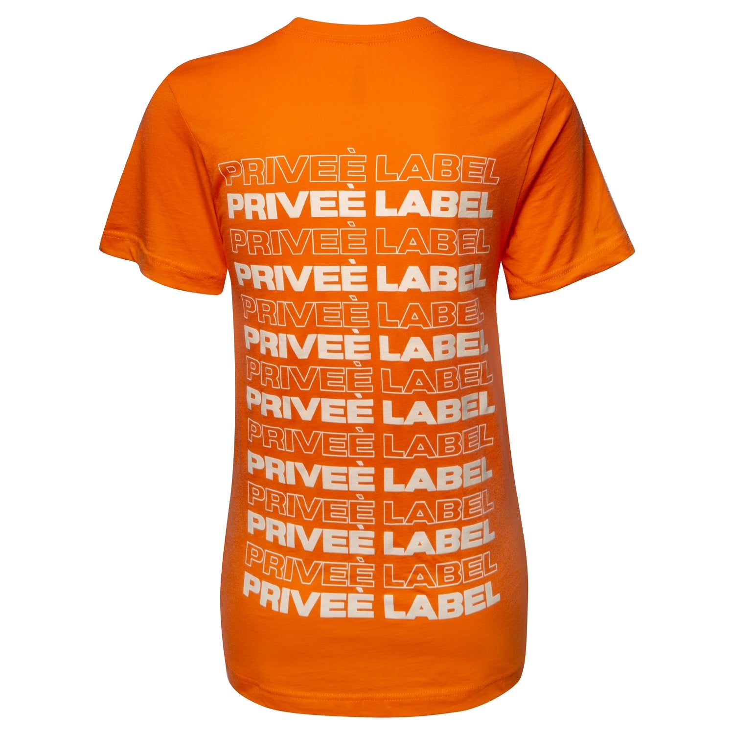 PRIVEE LABEL UNISEX COLOR TEE - BRIGHT ORANGE