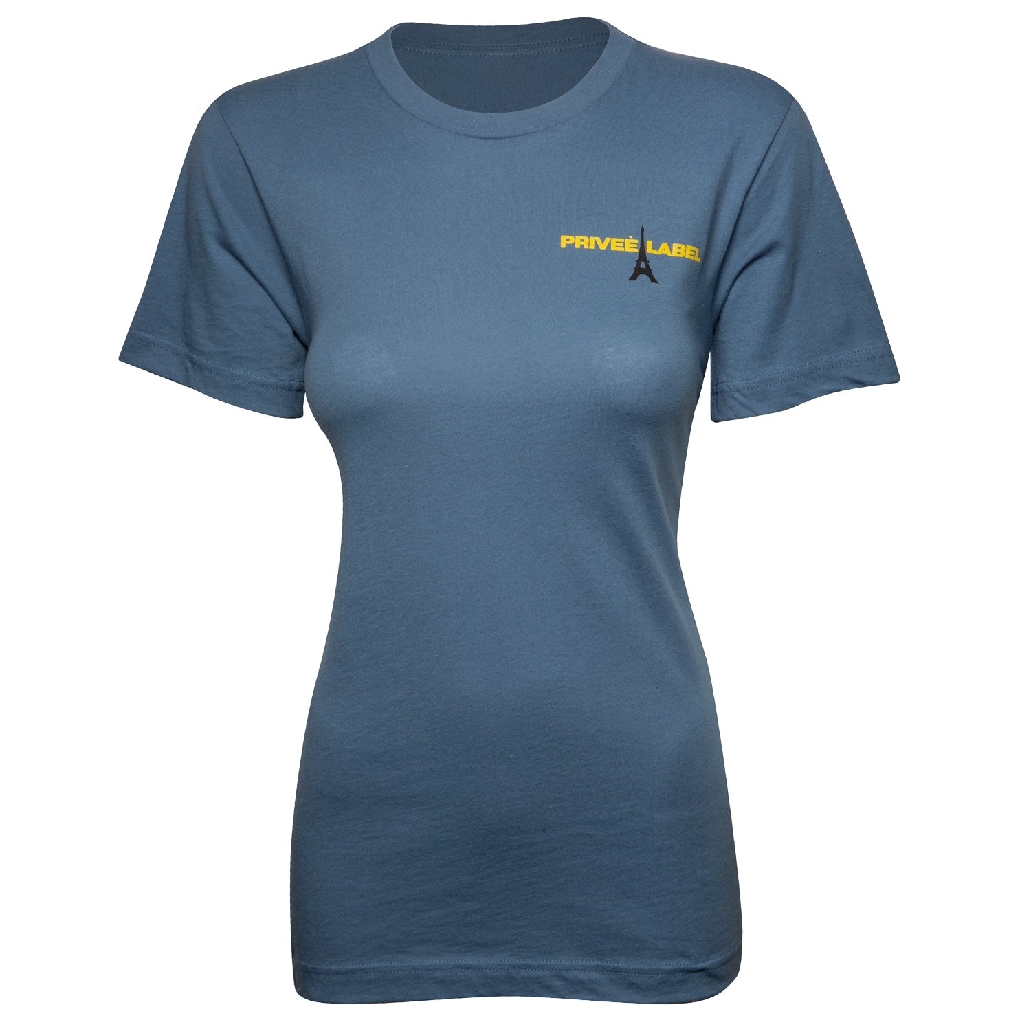 PRIVEE LABEL UNISEX COLOR TEE - BLUE STEEL