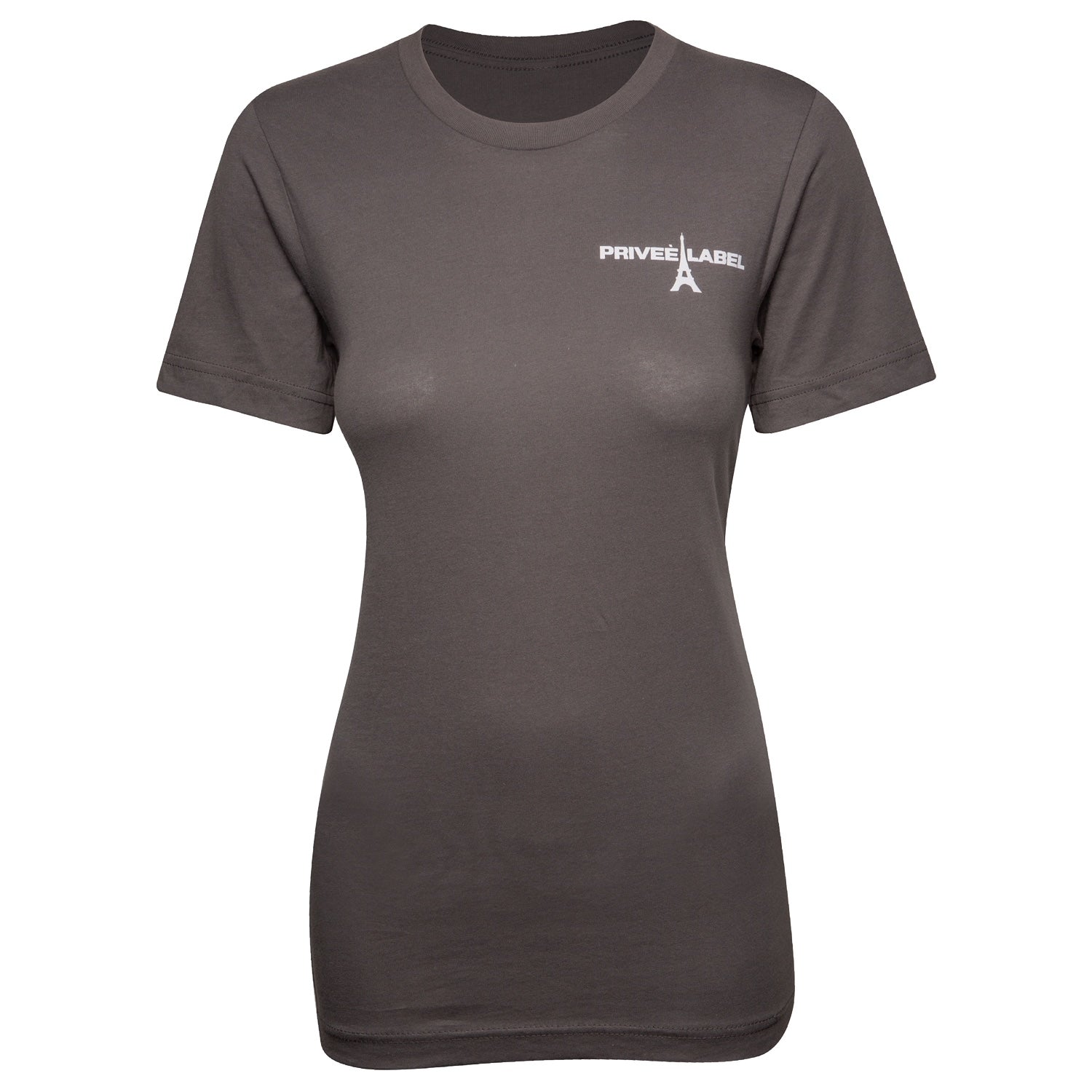 PRIVEE LABEL UNISEX COLOR TEE - ASPHALT