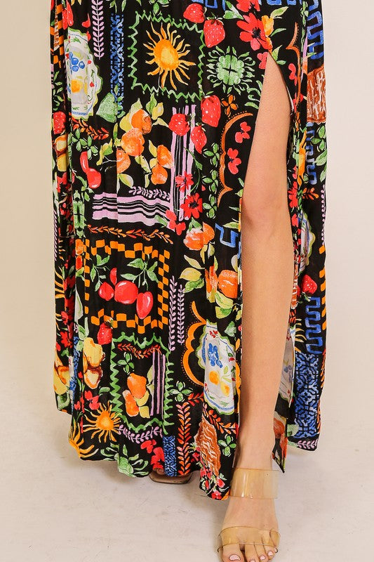 CATERINA ITALIAN TROPICAL PRINT MAXI PRINT