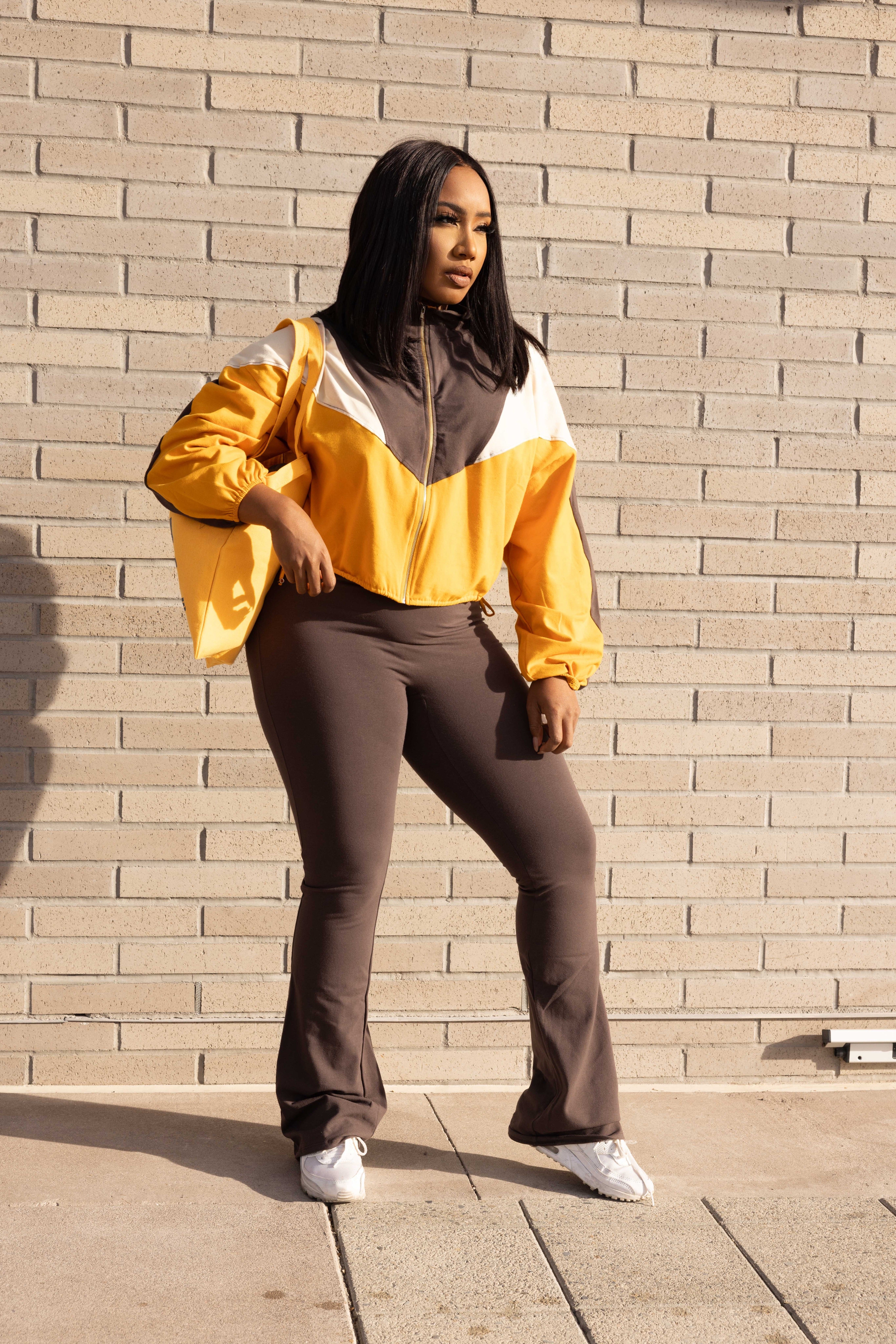 IOTA JACKET AND LEGGING 2PC SET - BROWN MULTI