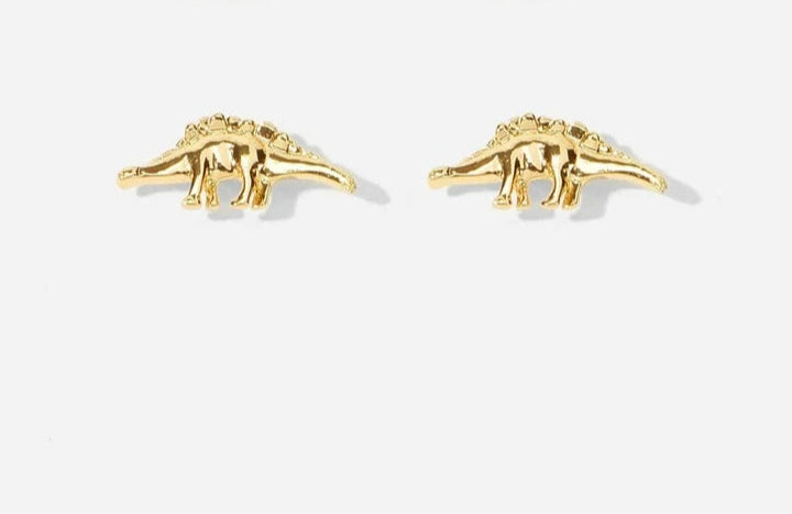 DINO STUD (SINGLE) EARRINGS - YELLOW GOLD