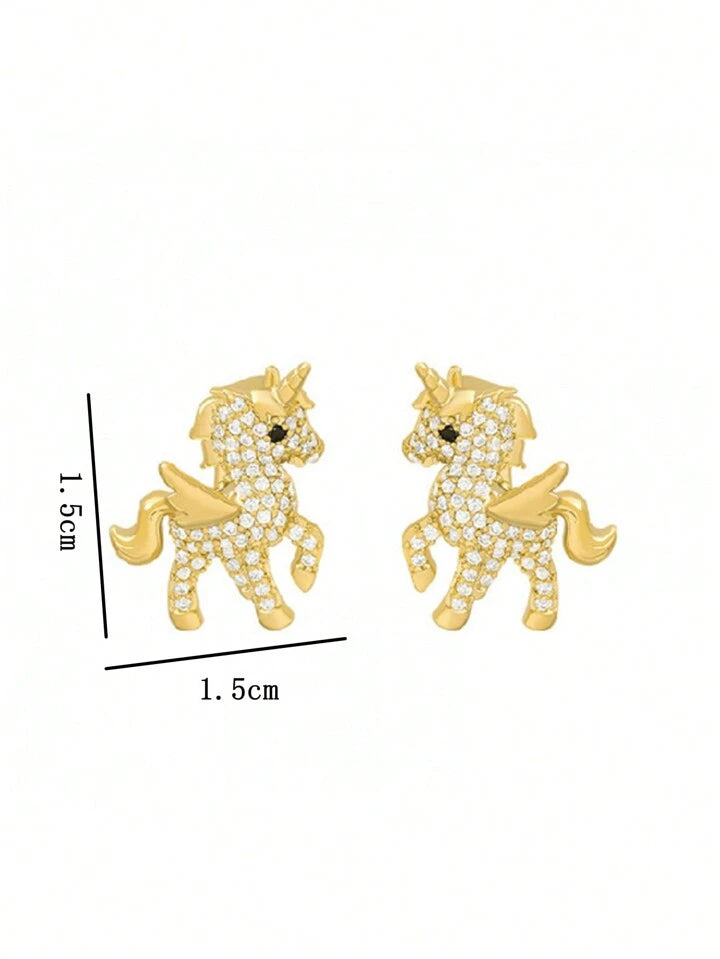 UNICORN STUD EARRINGS