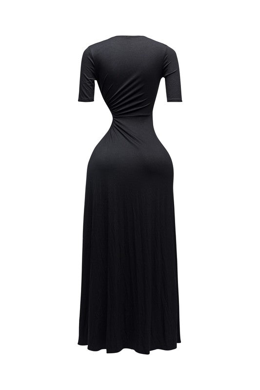 CAN'T REPLACE ME MAXI DRESS-BLACK