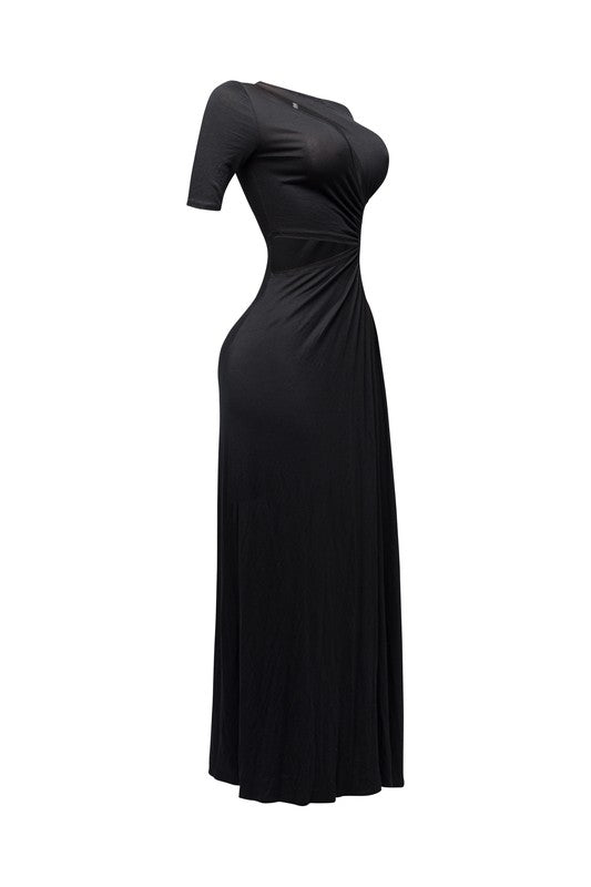 CAN'T REPLACE ME MAXI DRESS-BLACK