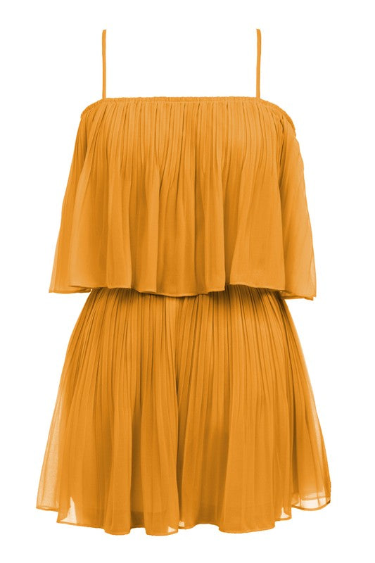A DAY IN POSITANO PLEATED ROMPER - KOI