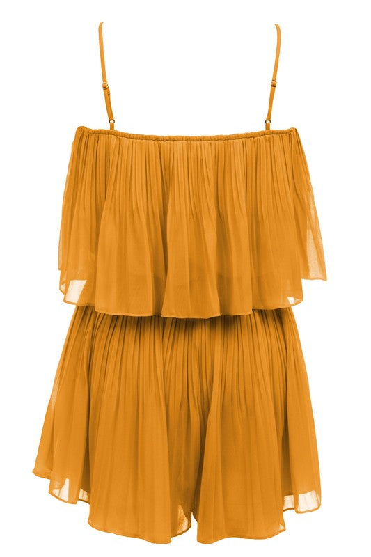 A DAY IN POSITANO PLEATED ROMPER - KOI