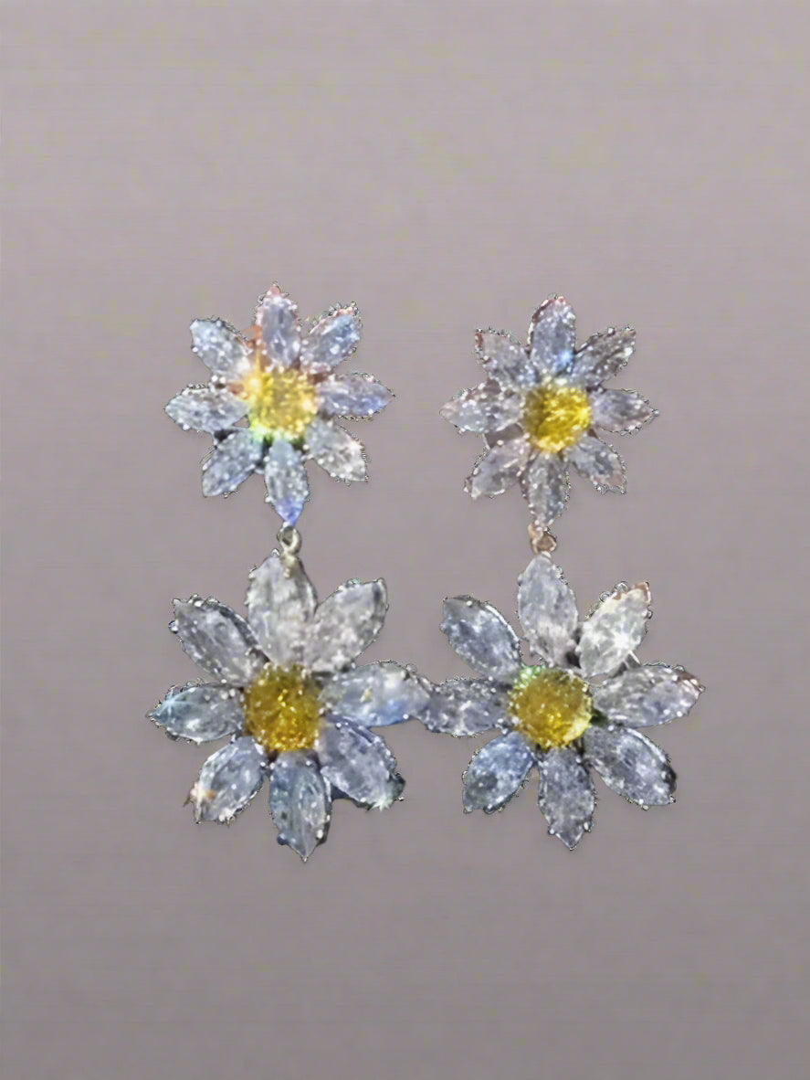 SUNFLOWER STUD EARRINGS