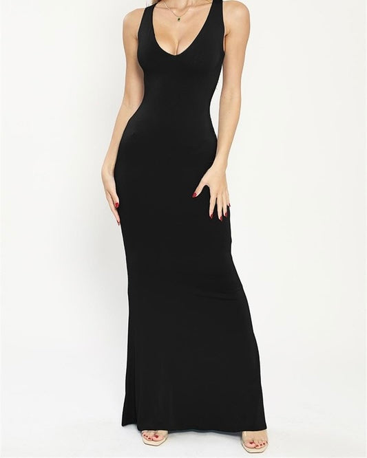 SAY YOU WILL MAXI DRESS -BLACK