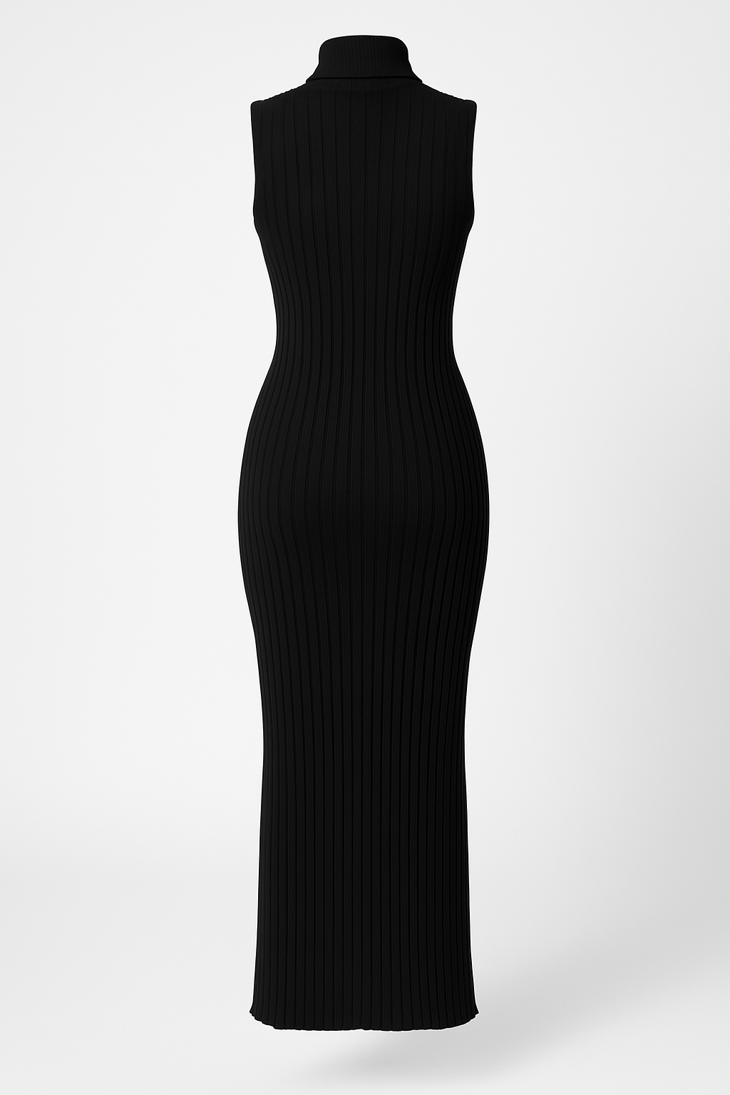 The Corinne Knit Midi Dress –  SHADOW BLACK