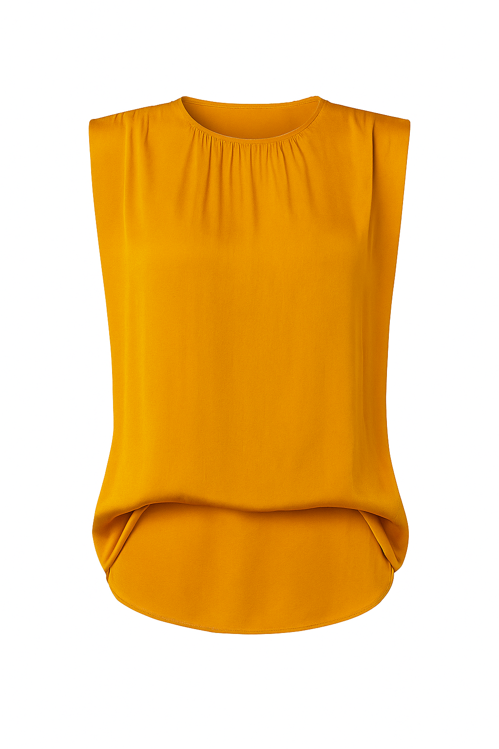 SIMONE SATIN BLOUSE -AMBER GLOW