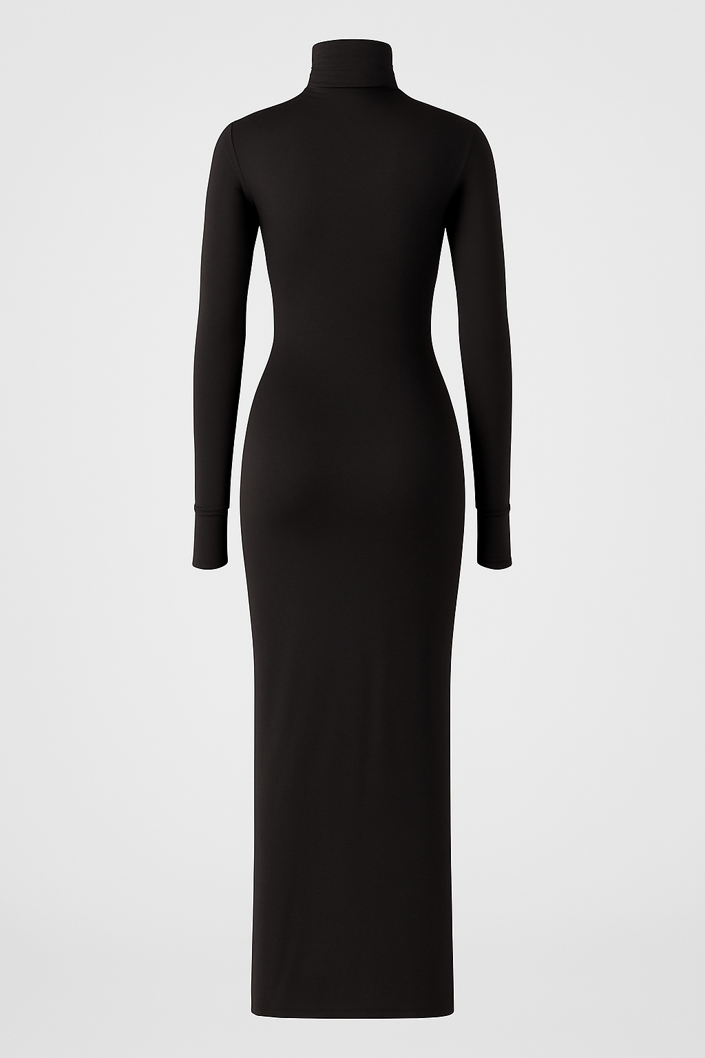 Valentina Turtleneck Maxi Dress -ONYX (preorder 10/28)