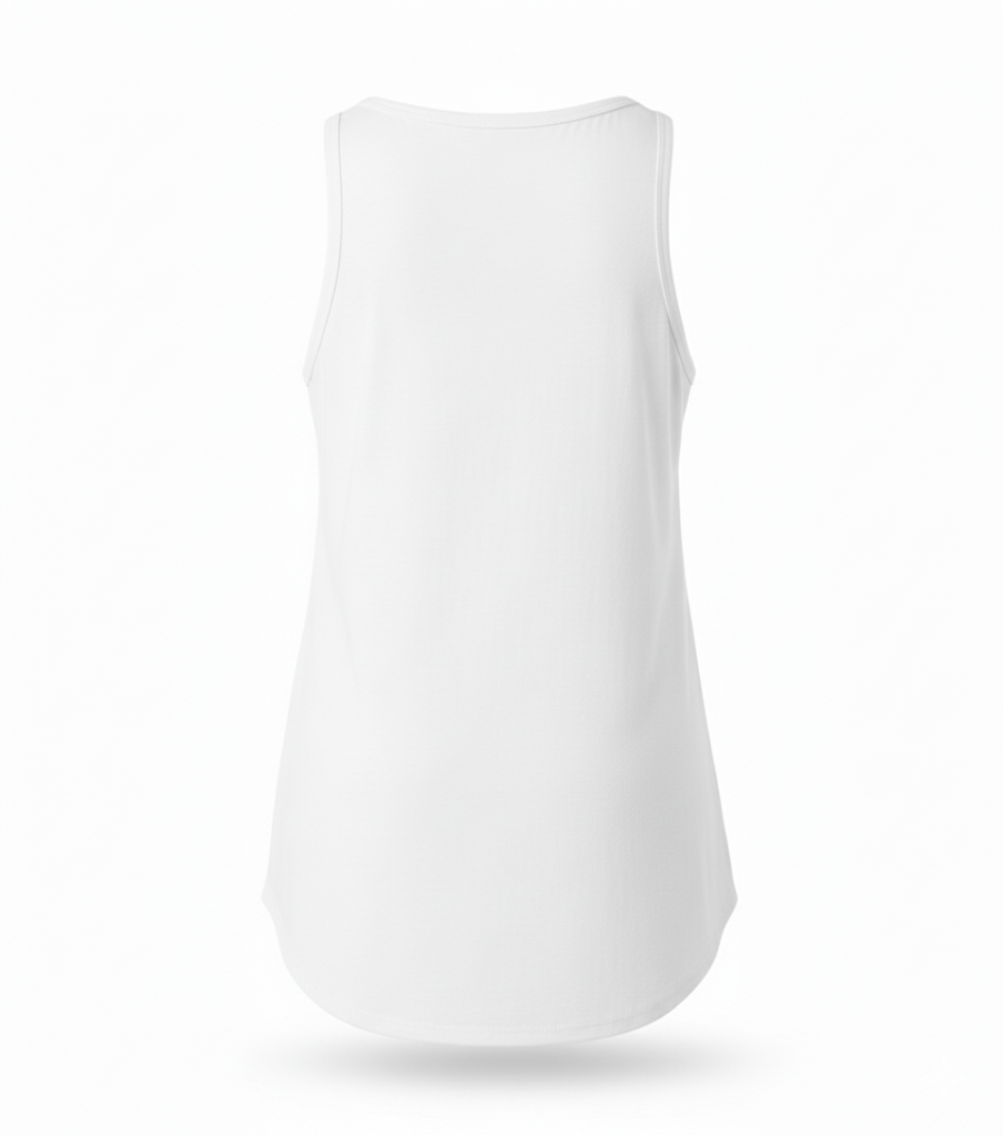 EMIE SCOOPNECK SATIN TANK TOP -CLASSIC WHITE