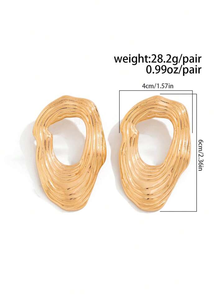 OYSTER HOLLOW DROP EARRINGS