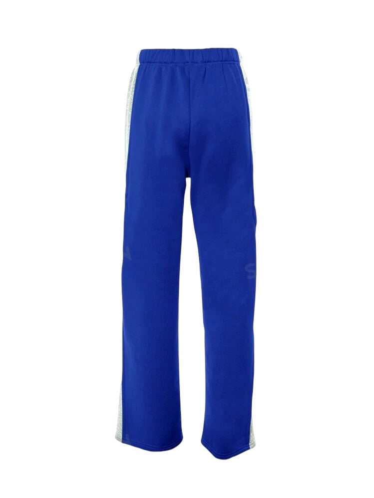 RUN THE RACE COLOR CONTRAST CASUAL PANTS- ROYAL BLUE/ GREY