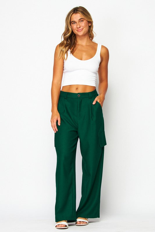 ARDEN  CARGO TROUSER - CYPRESS GREEN