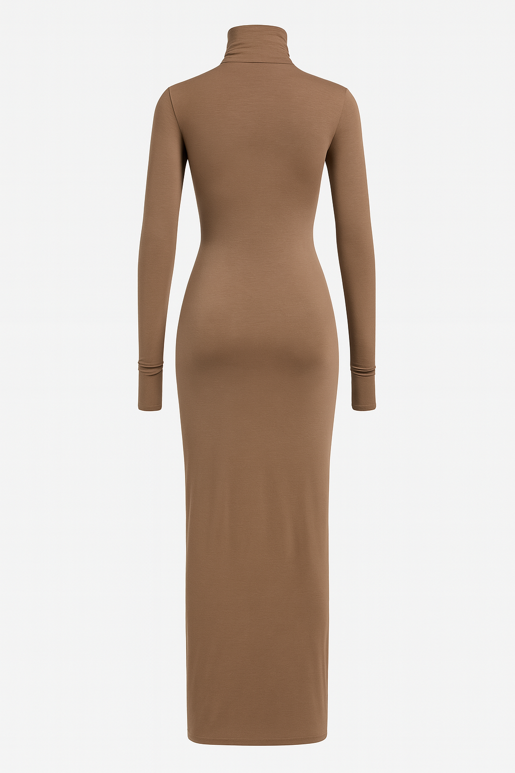 Valentina Turtleneck Maxi Dress -CAFÈ