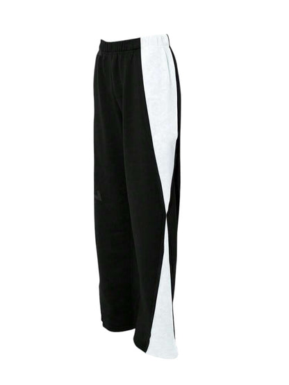 RUN THE RACE COLOR CONTRAST CASUAL PANTS- BLACK/GREY