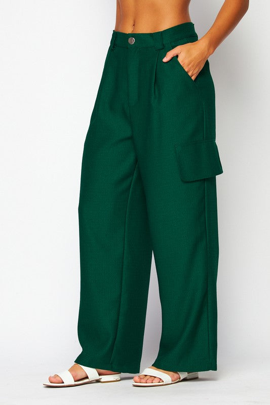 ARDEN  CARGO TROUSER - CYPRESS GREEN