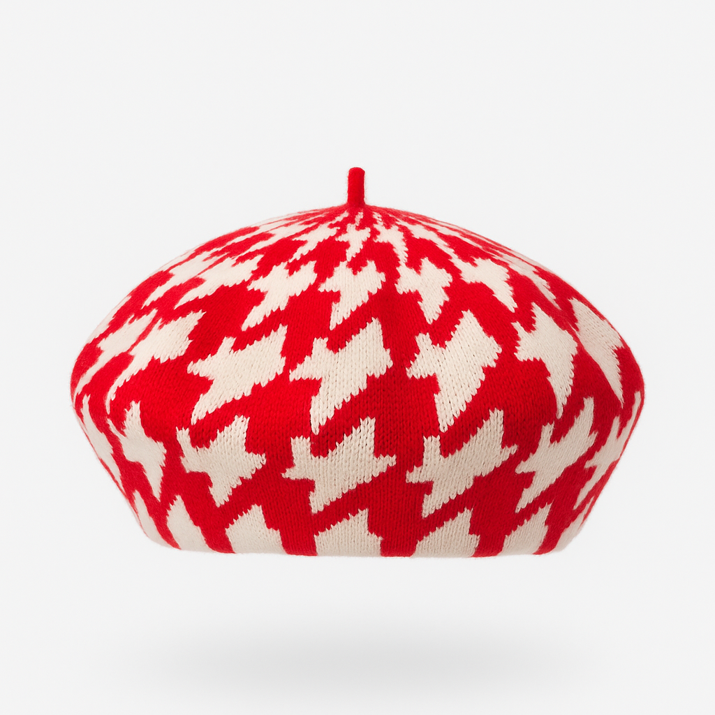 The Amélie Heart Knit Beret