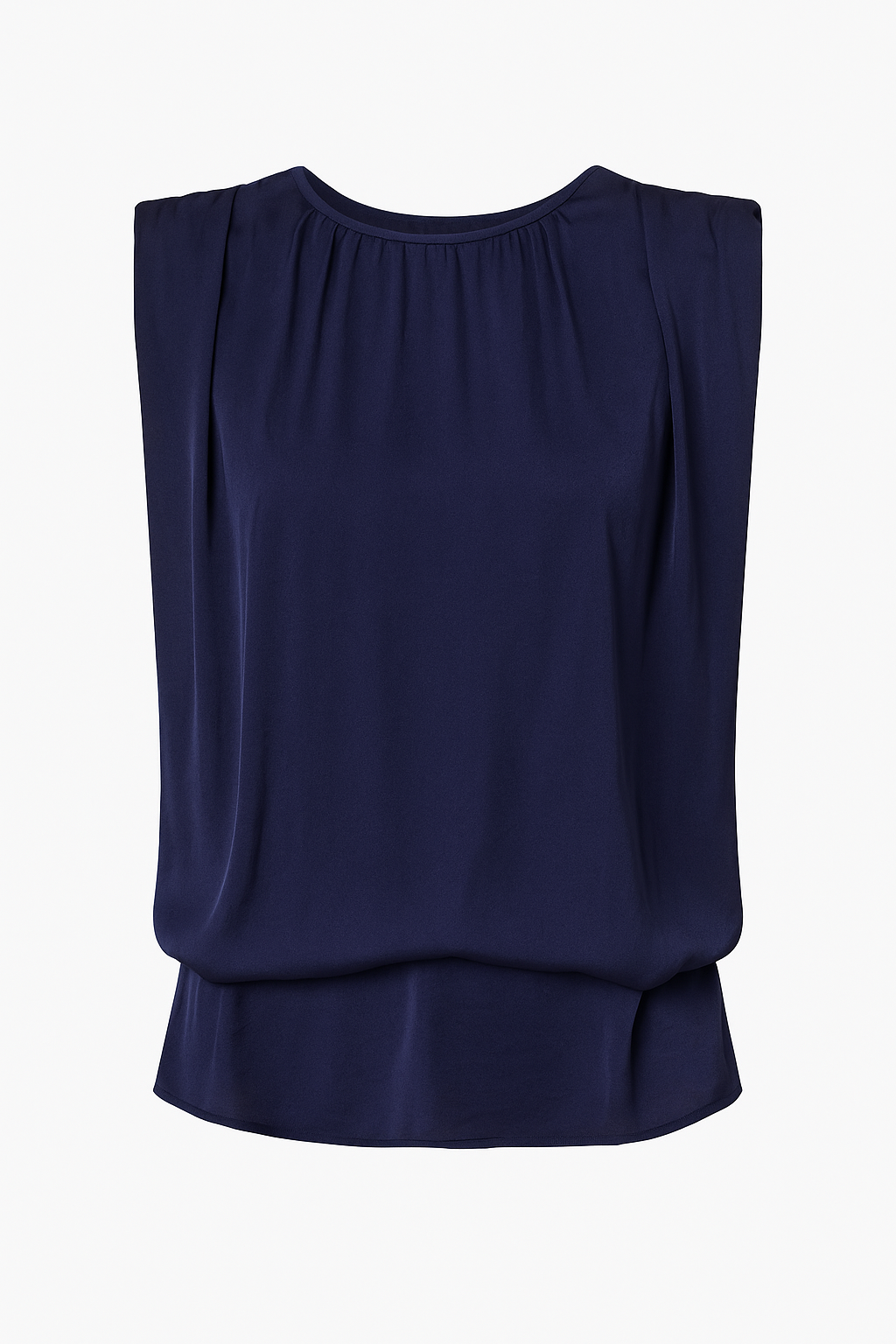 SIMONE SATIN BLOUSE -INDIGO NOIR
