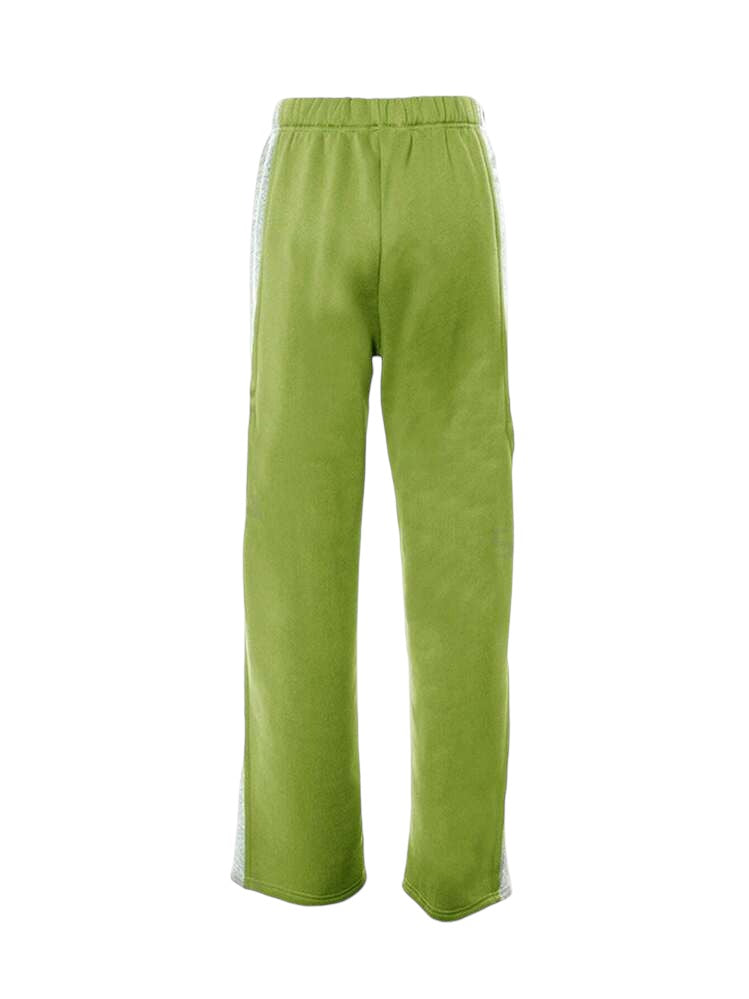 RUN THE RACE COLOR CONTRAST CASUAL PANTS- LIME/GREY