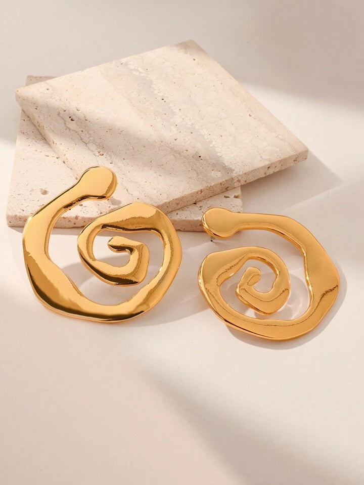 SPIRAL DANGLE EARRINGS