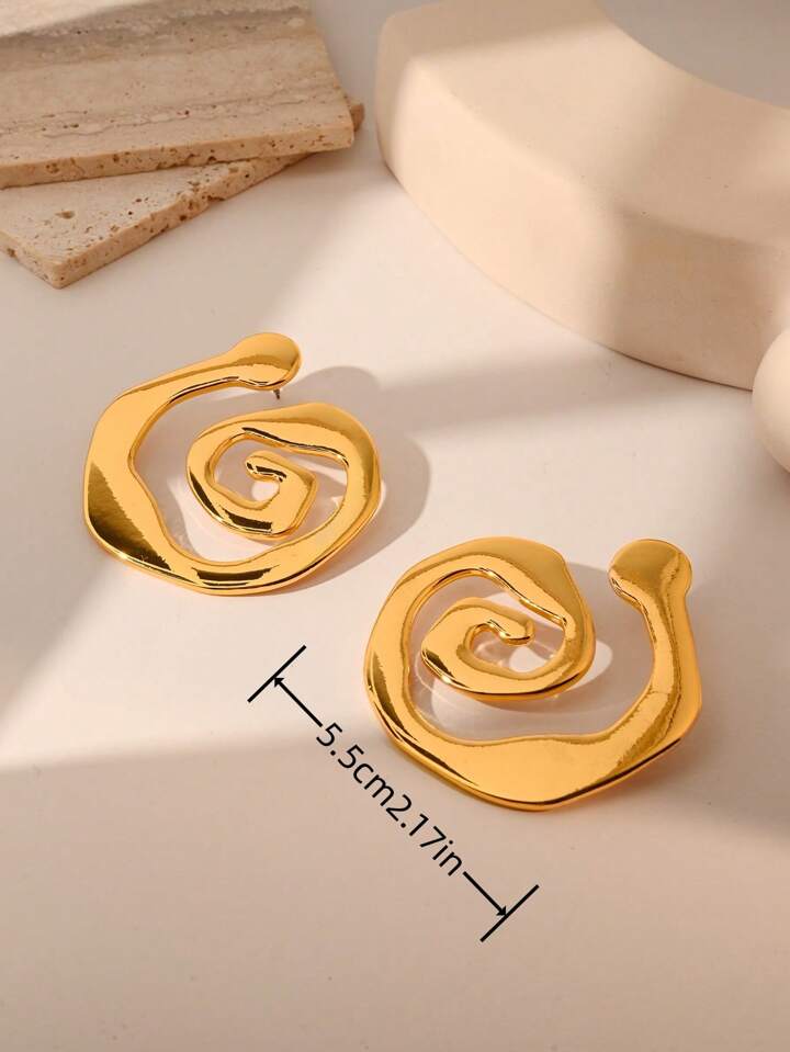 SPIRAL DANGLE EARRINGS