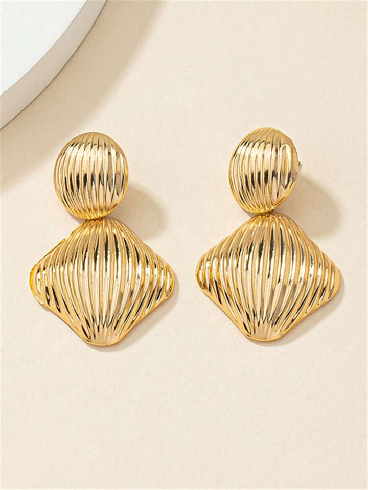 CIRCUS TRIANGLE DANGLE EARRINGS