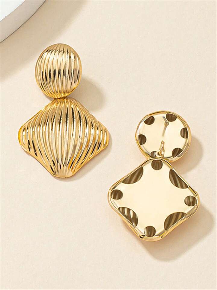 CIRCUS TRIANGLE DANGLE EARRINGS