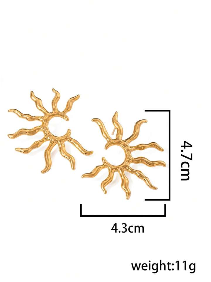 SOLAR FLAME STUD EARRINGS
