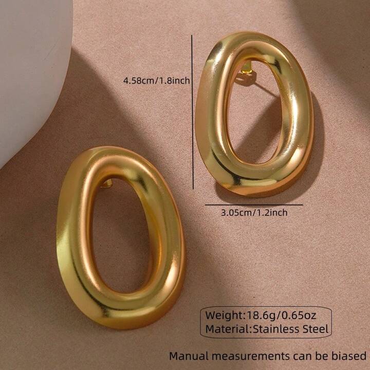 O Letter Vintage Hoop Earrings
