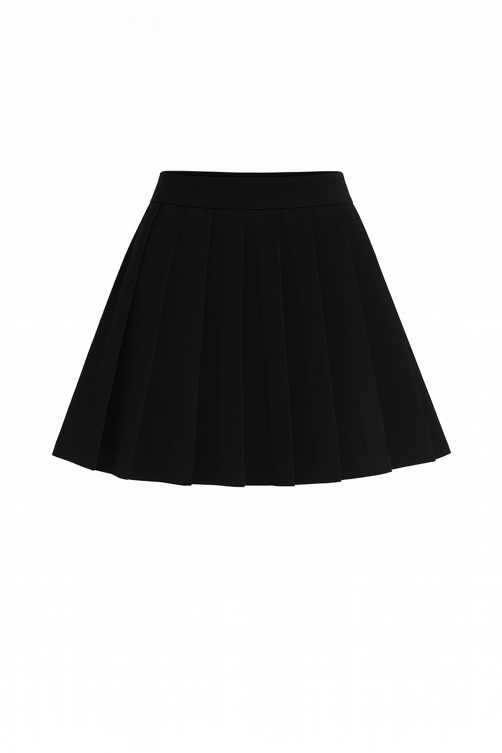 Lindsay High-Waisted Pleated Mini Skirt-ONYX
