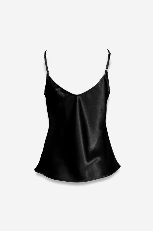 ALINA SATIN CAMI- MIDNIGHT NOIR