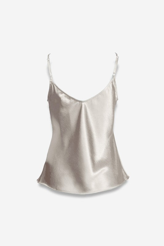 ALINA SATIN CAMI- PEARL MIST