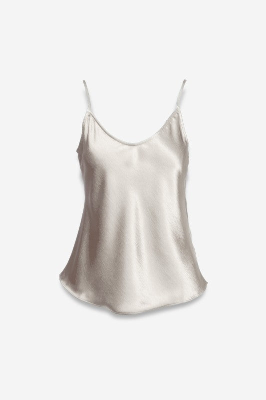 ALINA SATIN CAMI- PEARL MIST