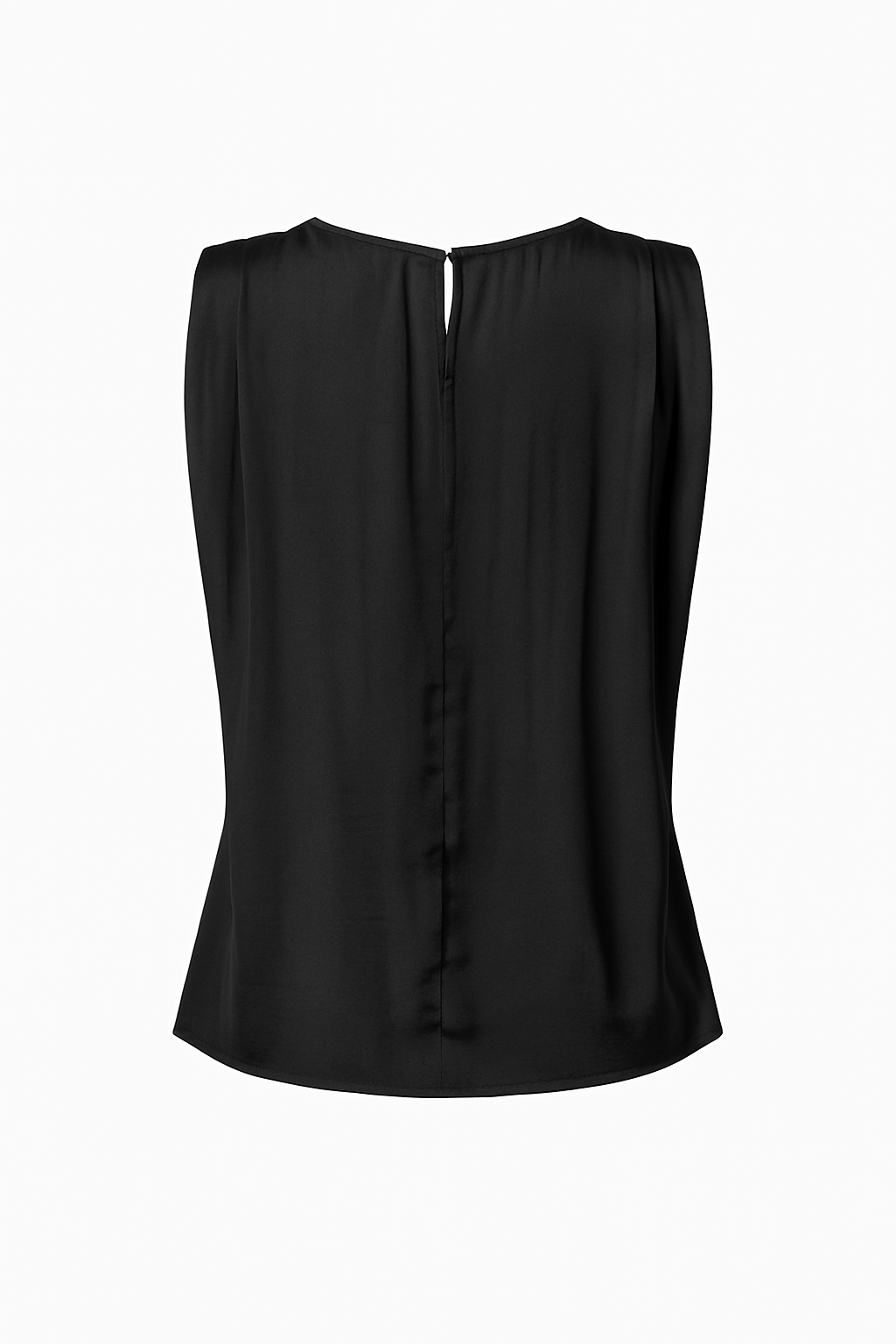 SIMONE SATIN BLOUSE -NOIR