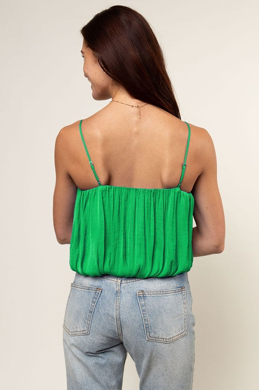 KOBE BUBBLE SATIN TUBE TOP -PERIODT