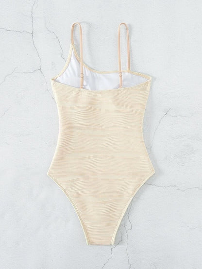SOOTHING WAVES BATHING SUIT - SOFT BEIGE