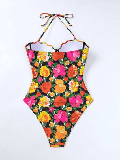 womens floral bathing suit 