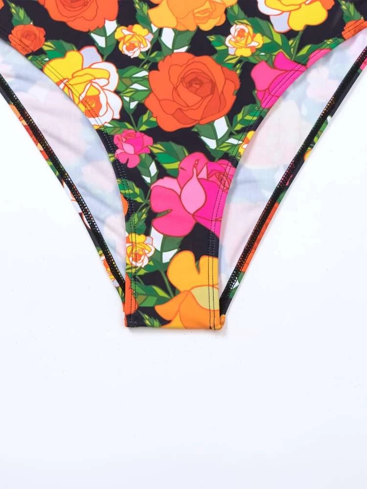 cheeky floral swimsuit 