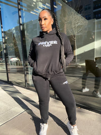 black jogger set womens jogger  sets outfit lounge sets 
