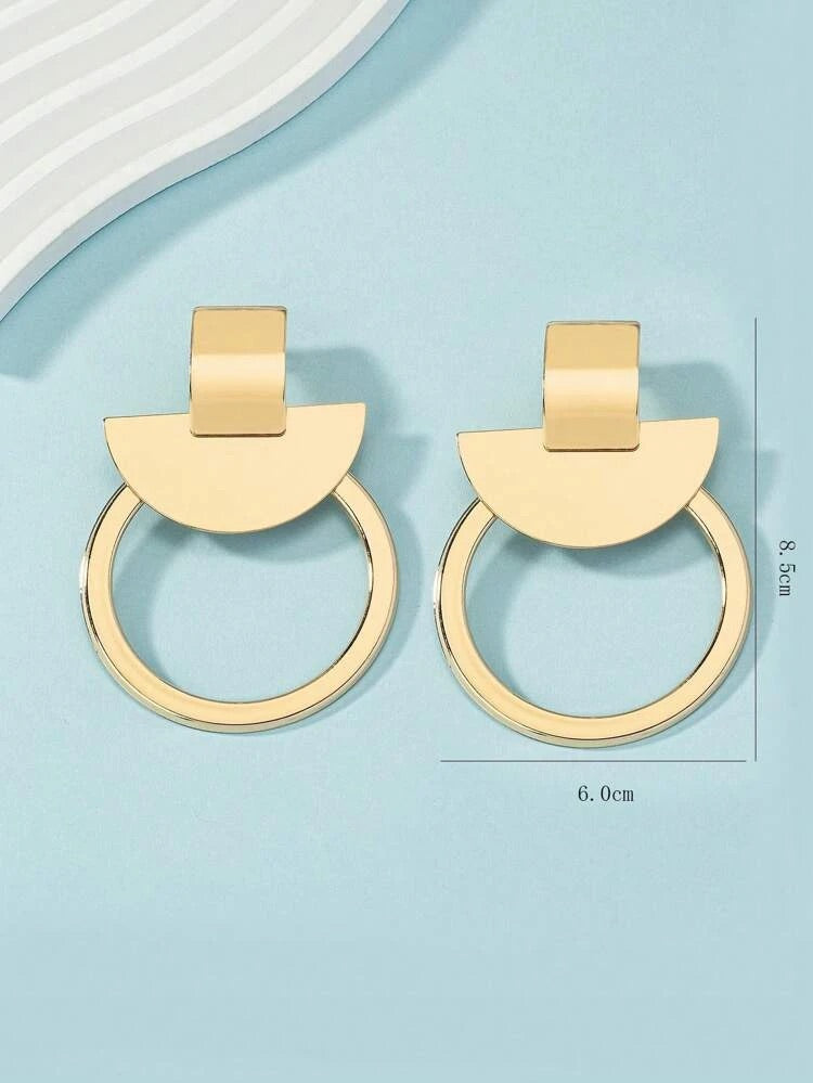 KNOXX  GEOMETRIC  EARRINGS- GOLD