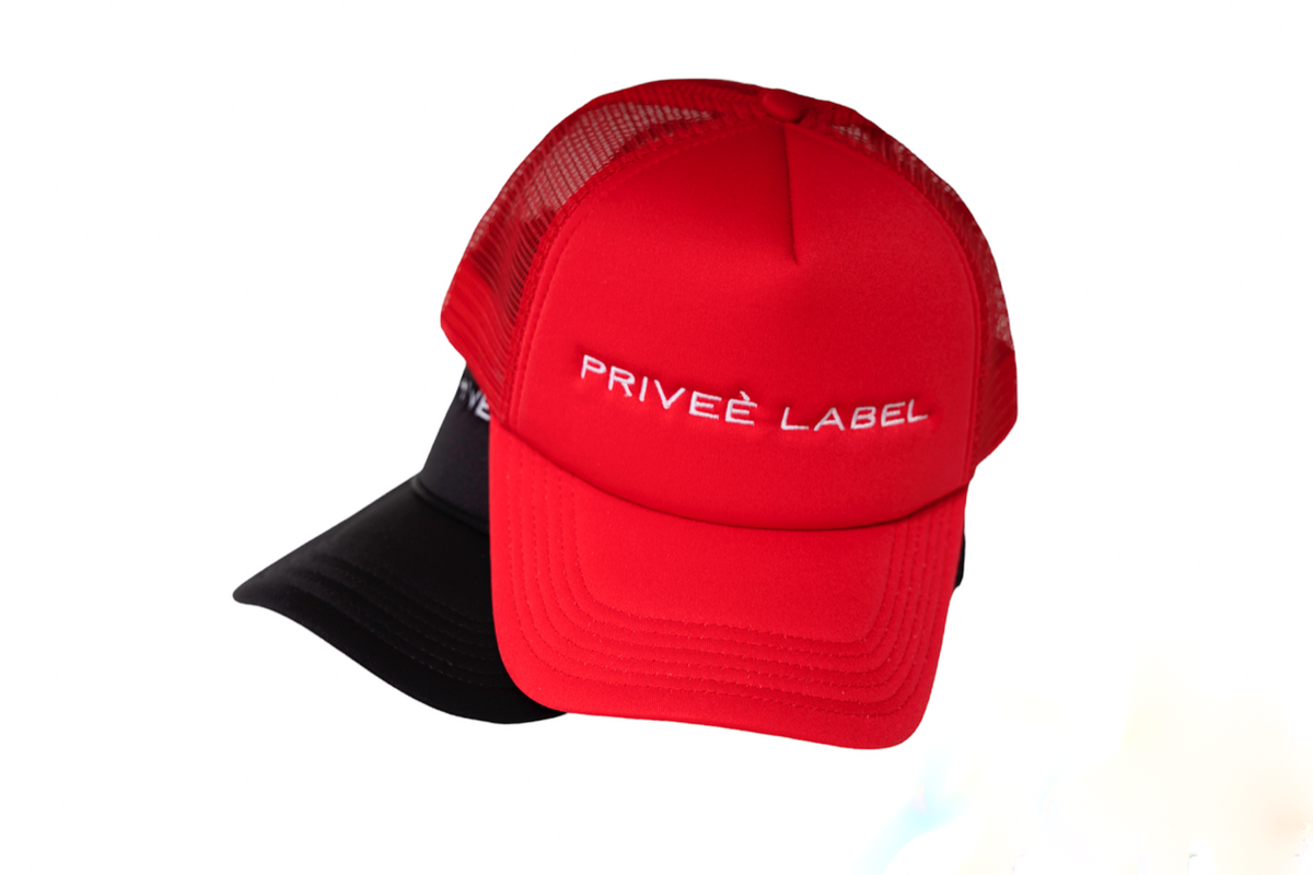 RED TRUCKER HAT 